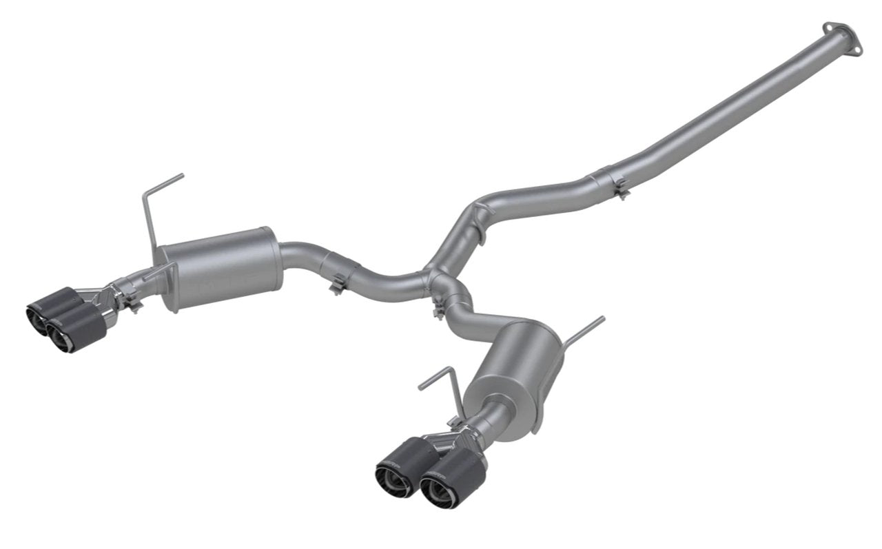 MBRP 3" Cat Back Exhaust Street Version w/Carbon Fiber Tips Subaru WRX / STI 2015-2021