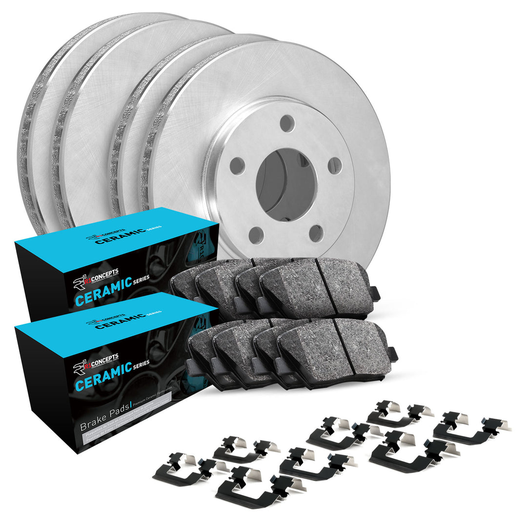 R1 Concepts E-Line Series Brake Rotor w/Ceramic Brake Pads Subaru Legacy 2019-15, Outback 2019-15, WRX 2021-16