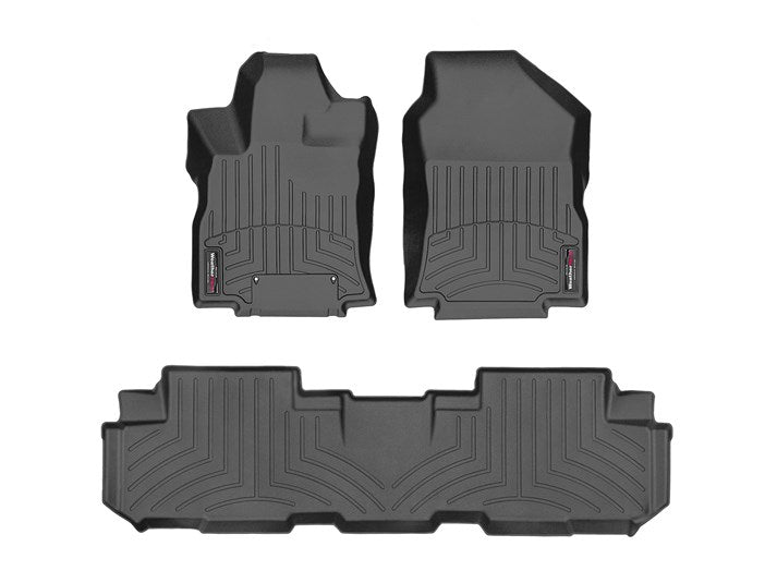 WeatherTech Bench Seating 1st & 2nd Row FloorLiner Subaru Ascent 2019-2022 Black