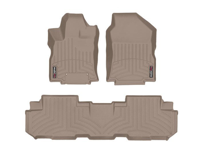 WeatherTech Bench Seating 1st & 2nd Row FloorLiner Subaru Ascent 2019-2022 Tan