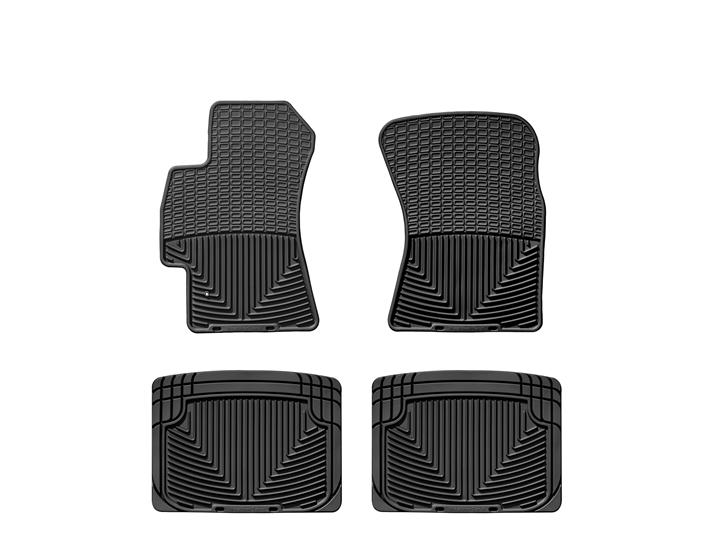 WeatherTech Front & Rear Floor Mats All-Weather Subaru Impreza / WRX / STI 1993-2014 / Legacy GT / Outback XT 2005-2009 Black